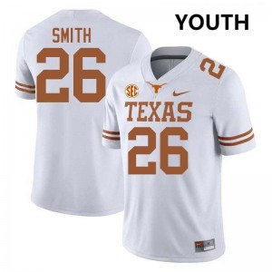 Youth Ty'Anthony Smith White Texas Longhorns #26 Football Official Jersey 398252-646