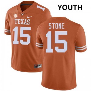 Youth Will Stone Texas Orange Texas Longhorns #15 Football Player Jersey 787968-519