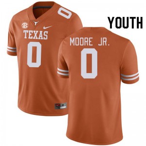 Youth DeAndre Moore Jr. Texas Orange Texas Longhorns #0 SEC Conference High School Jersey 701499-358