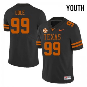 Youth Jermayne Lole Black Texas Longhorns #99 SEC Conference 2025 Jersey 355002-203
